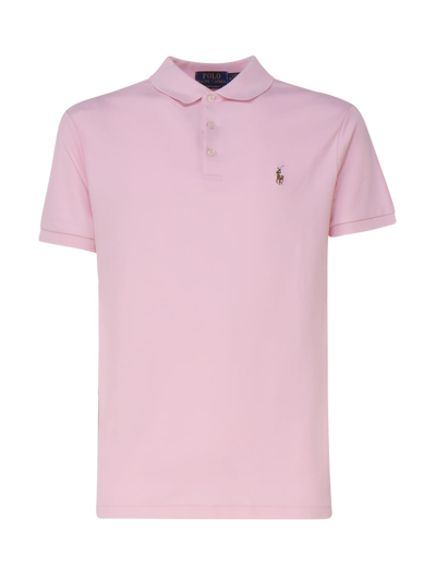 Polo Ralph Lauren Polo Shirt With Embroidery In Nude & Neutrals