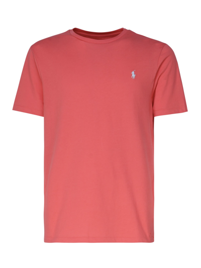 Polo Ralph Lauren Short Sleeves Slim Fit T-shirt Clothing In Fuchsia