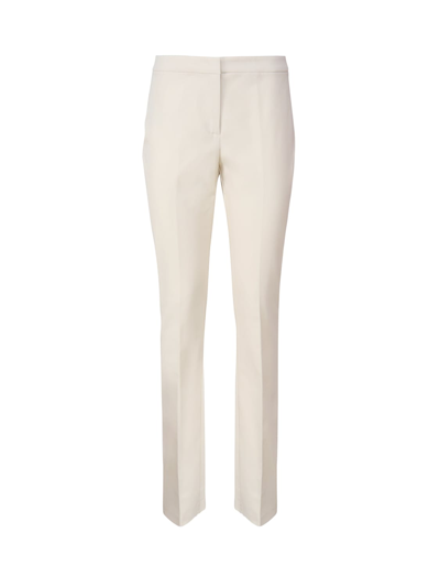 Pinko Pants With Back Slit In White