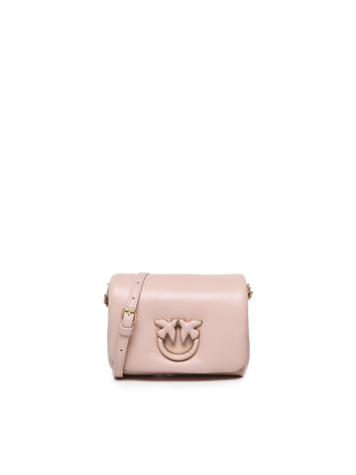 Pinko Baby Love Bag Click Puff In Nappa Leather In Powder