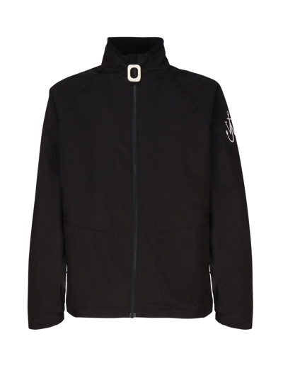 Jw Anderson Sports Jacket With Zip In Black