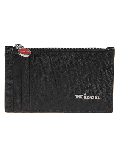 Kiton A009 Credit Card Holder In Nero