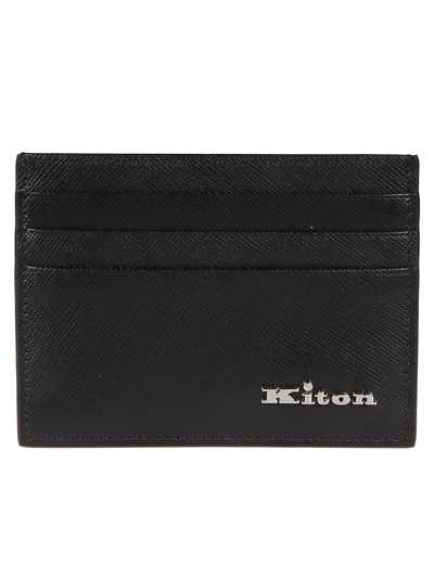 Kiton A010 Credit Card Holder In Nero