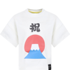 FLOWER MOUNTAIN WHITE T-SHIRT FOR KIDS WITH PRINT