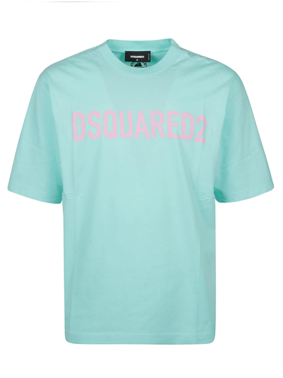Dsquared2 Loose Fit T-shirt In Pale Green