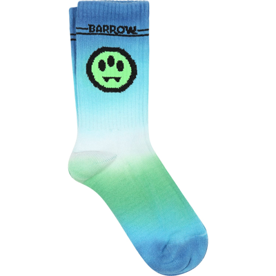Barrow Light Blue Socks For Kids With Smiley