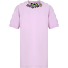 BARROW PINK CASUAL DRESS FOR GIRLS WITH LOGO