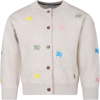 BURBERRY IVORY CARDIGAN FOR GIRL WITH EQUESTRIAN KNIGHT