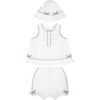 BURBERRY WHITE SPORTS SUIT FOR BABY GIRL