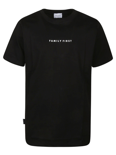 Family First Milano Box Logo T-shirt In Black