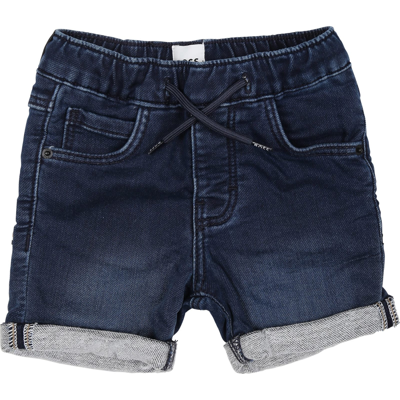 Hugo Boss Denim Shorts For Baby Boy With Logo