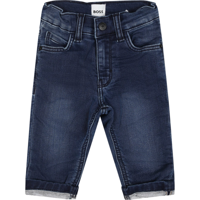 Hugo Boss Denim Jeans For Baby Boy With Logo