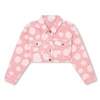 MARC JACOBS PINK DENIM JACKET FOR GIRL WITH POLKA DOTS