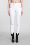 ISABEL MARANT PREZI JEANS IN WHITE COTTON