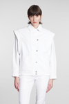 Isabel Marant Harmon Denim Jackets In White Cotton