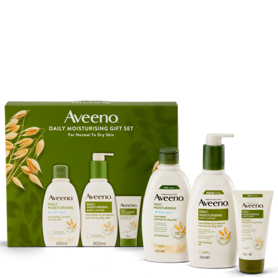 Aveeno Body Daily Moisturising Gift Set In White