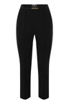ELISABETTA FRANCHI ELISABETTA FRANCHI STRAIGHT TROUSERS IN BI-ELASTIC TECHNICAL FABRIC WITH CLAMPING