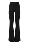ELISABETTA FRANCHI ELISABETTA FRANCHI STRETCH CREPE PALAZZO TROUSERS WITH CHARMS