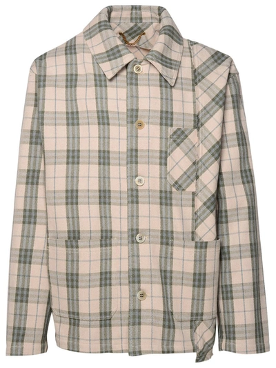 Golden Goose Check Shirt In Multicolour