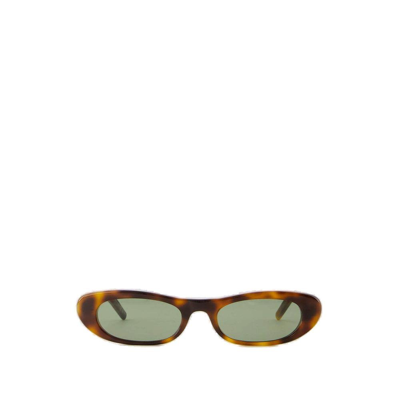 Saint Laurent Eyewear Oval Frame Sunglasses In Multi