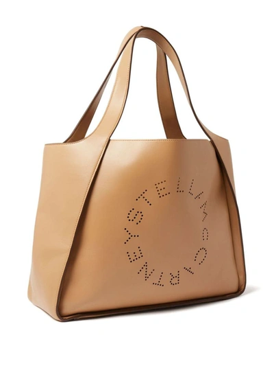 Stella Mccartney The Logo Bag Shopping Bag In Beige