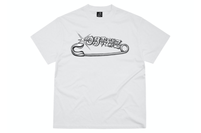 Pre-owned Corteiz Safety Pin Tee White