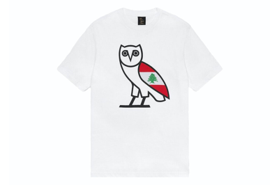 Pre-owned Ovo Cedar Of Lebanon Og Owl T-shirt White