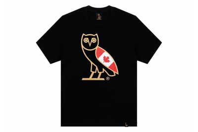Pre-owned Ovo Canada Og Owl T-shirt Black