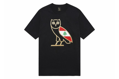 Pre-owned Ovo Cedar Of Lebanon Og Owl T-shirt Black