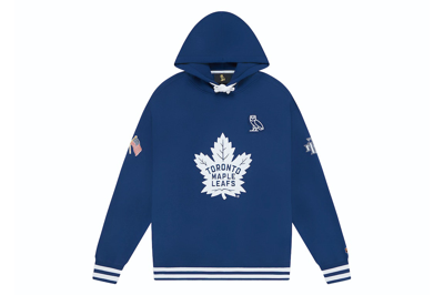 Pre-owned Ovo X Nhl Toronto Maple Leafs Hoodie Blue