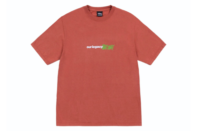 Pre-owned Stussy X Our Legacy Ol Sport Pigment Dyed Tee Clay