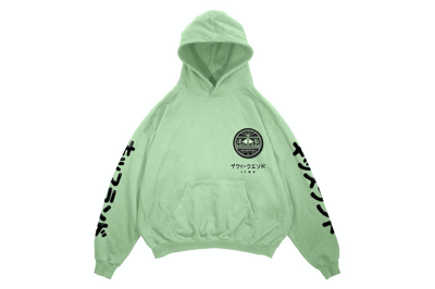 Pre-owned The Weeknd Xo Kiss Land Logo Pullover Hoodie Mint