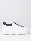 Hogan H-stripes Sneakers In Nappa In White