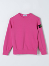 Stone Island Sweater  Junior Kids Color Fuchsia