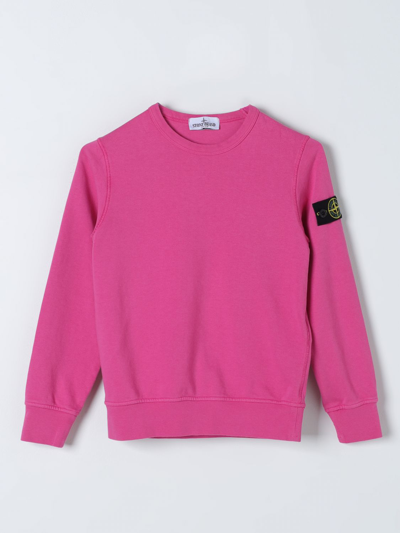 Stone Island Junior Sweater  Kids Color Fuchsia