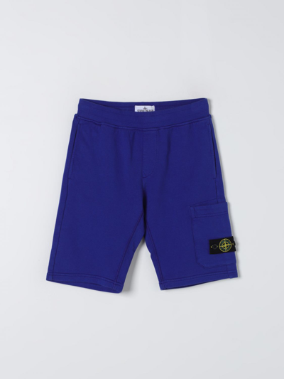 Stone Island Junior Shorts  Kids Colour Royal Blue