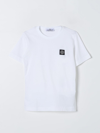 STONE ISLAND JUNIOR T-SHIRT STONE ISLAND JUNIOR KIDS COLOR WHITE,401436001