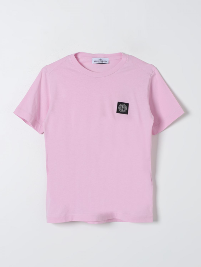 Stone Island T-shirt  Junior Kids Color Pink In Pink