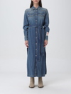 Golden Goose Shirt Dress In Denim In Denim