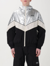 Golden Goose Lens Patchwork Jacket In Silver