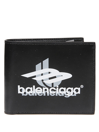 Balenciaga Wallet With Logo In Black