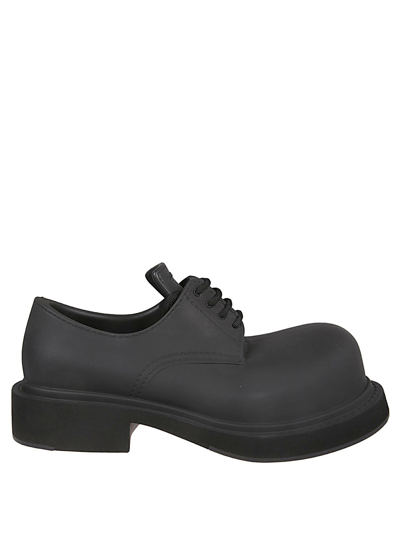 Balenciaga Steroid Derby Lace-up Shoes In Black