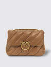 Pinko Love One Mini Crossbody Bags In Beige
