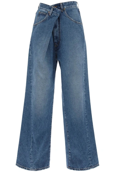 DARKPARK 'INES' BAGGY JEANS WITH FOLDED WAISTBAND