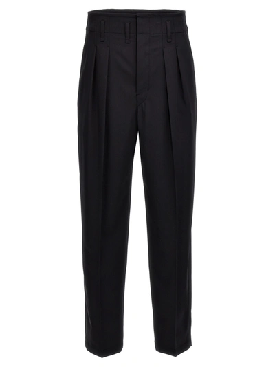 Lemaire Tailored Wool Pants In Black