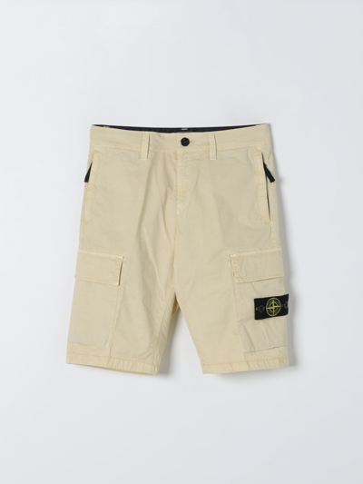 Stone Island Junior Pants  Kids Color Beige