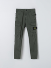 Stone Island Junior Pants  Kids Color Olive