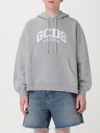Gcds Gray Cotton Sweatshirt In Grey