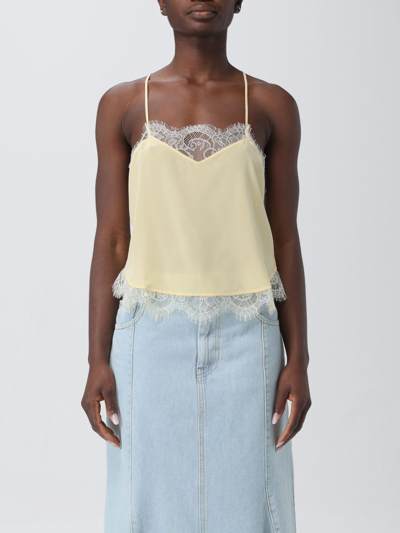 Zadig & Voltaire Wwcr00230 Woman Shea Top - Tops In Yellow