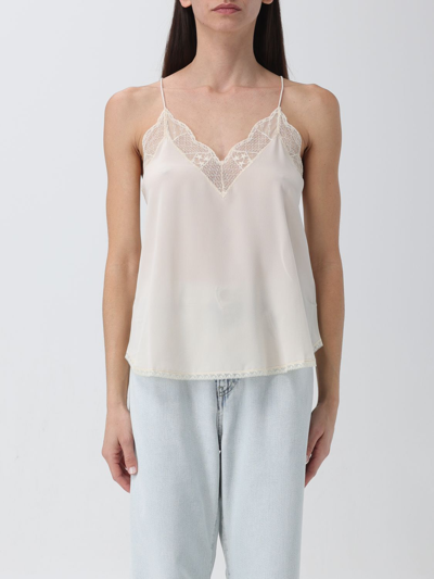 Zadig & Voltaire Zadig&voltaire Christy Cdc Perm Clothing In Beige